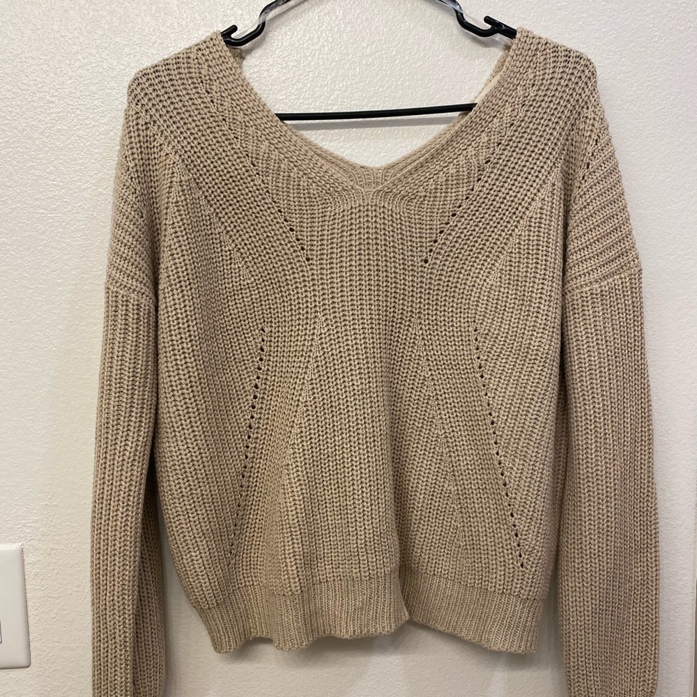 Brown knitted sweater